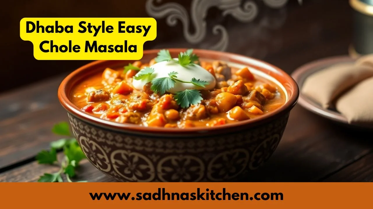 Dhaba Style Easy Chole Masala Recipe