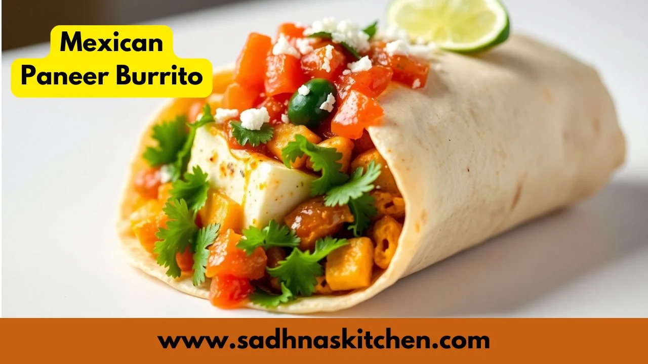 Mexican Paneer Burrito Recipe