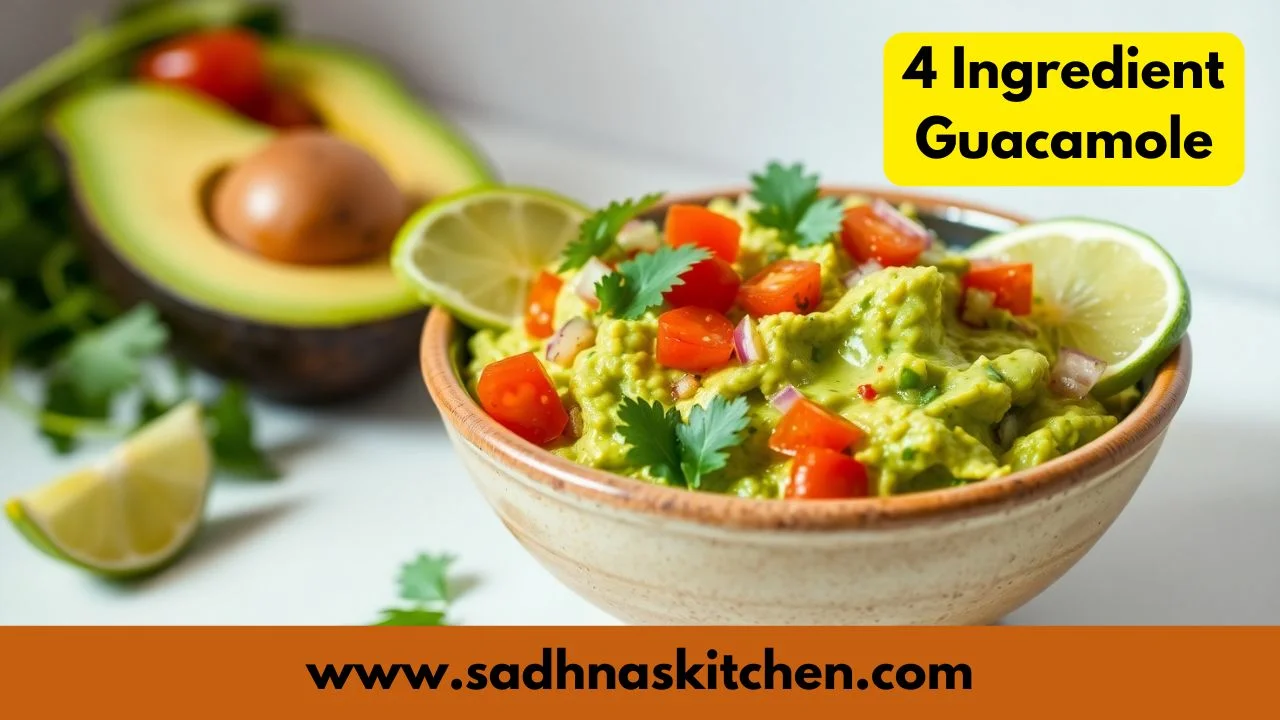 4 Ingredient Guacamole Recipe