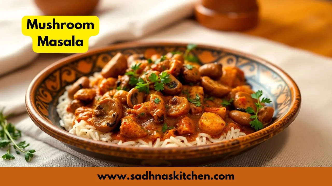 Mushroom Masala Recipe