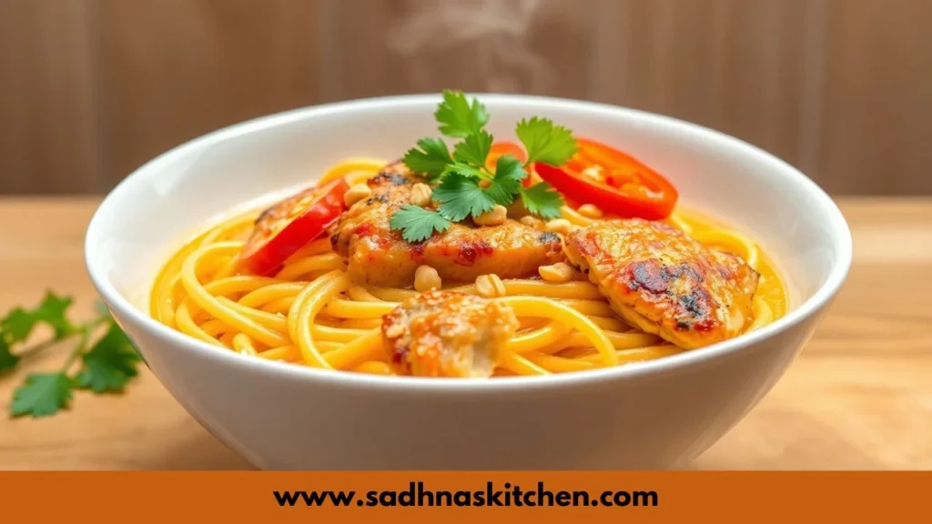 Creamy Thai Chicken Noodles